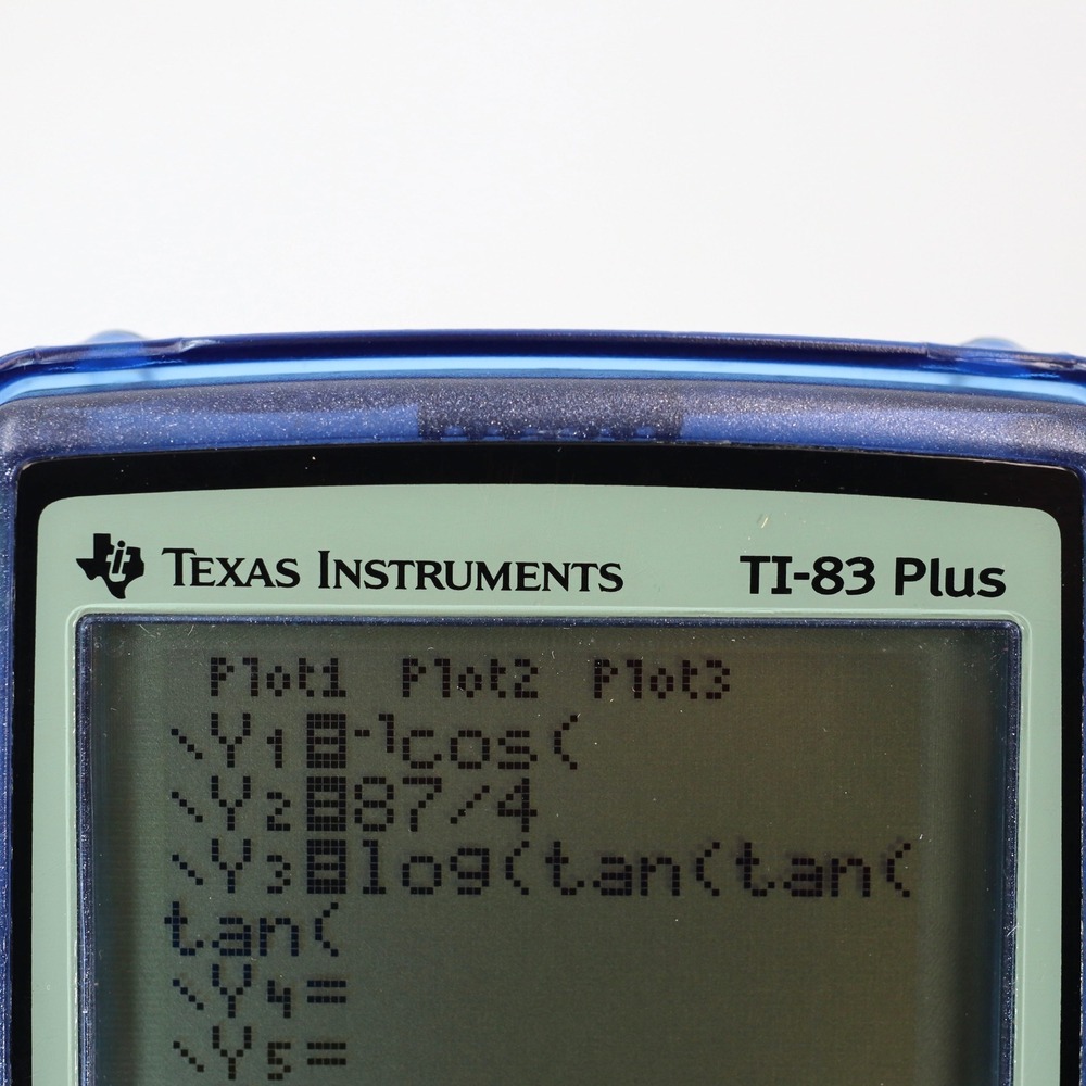 Texas Instruments TI-83 Plus Graphing Calculator Blue Translucent School Math - Picture 6 of 9